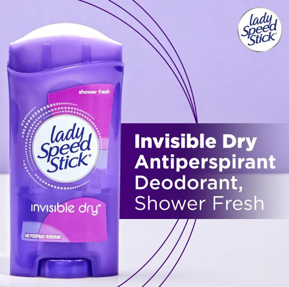 Desodorante Invisível, Shower Fresh, 65g, Lady Speed Stick