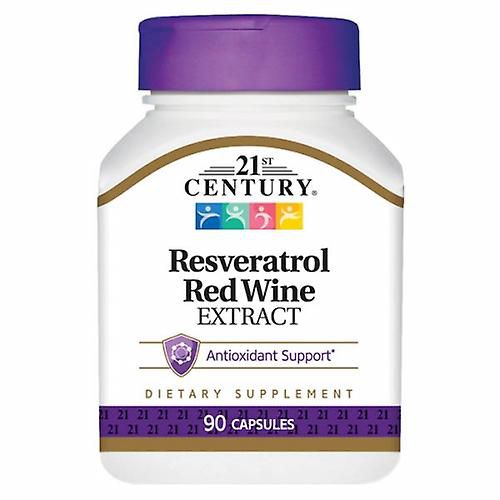 Resveratrol Red Wine, 90 Cápsulas, 21st Century