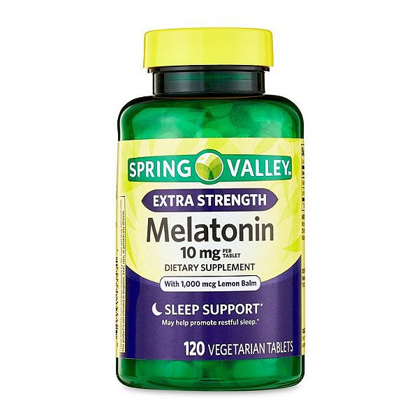Melatonina, 10 mg, 120 Tabletes, Spring Valley