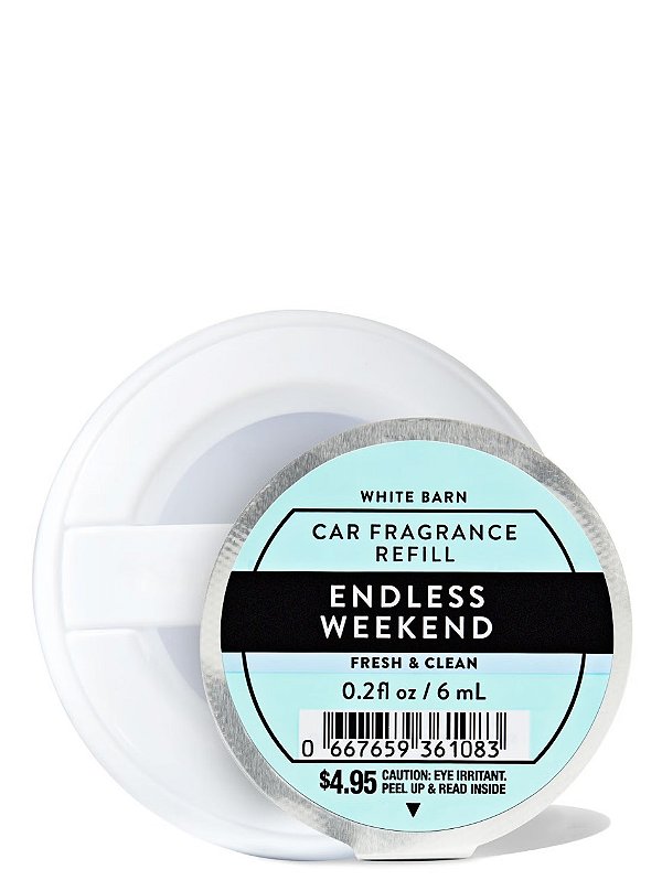 Aromatizador de Carro Refil, Endless Weekend, Bath & Body Works