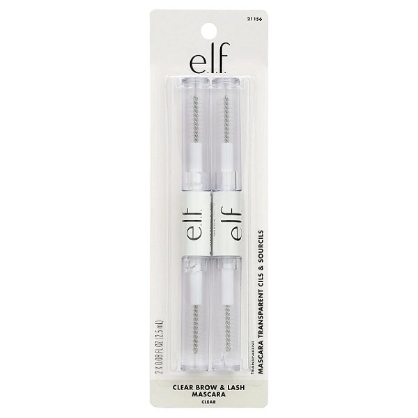 Kit com 2 Máscaras Incolor para Cílios e Sobrancelhas, Clear Brow & Lash, e.l.f