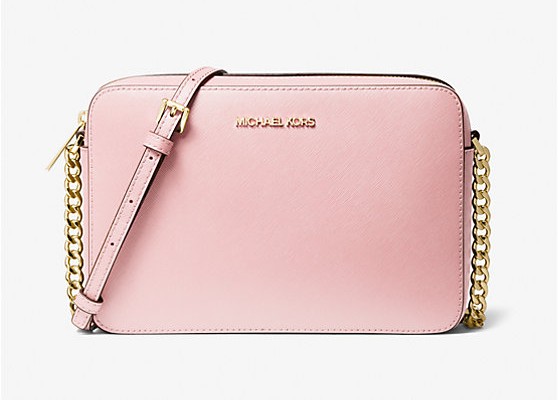 Bolsa Crossbody Jet Set, Couro Saffiano, Powder Blush, Michael Kors