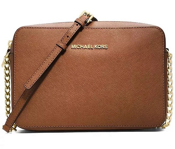 Bolsa Crossbody Jet Set, Couro Saffiano, Luggage, Michael Kors