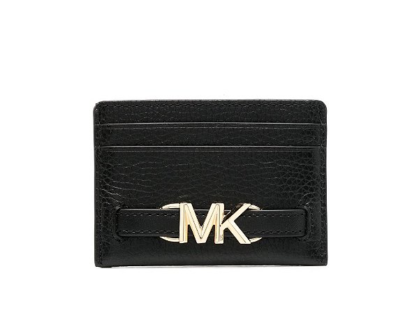 Porta-Cartão Reed Large, Couro Pebbled, Black, Michael Kors