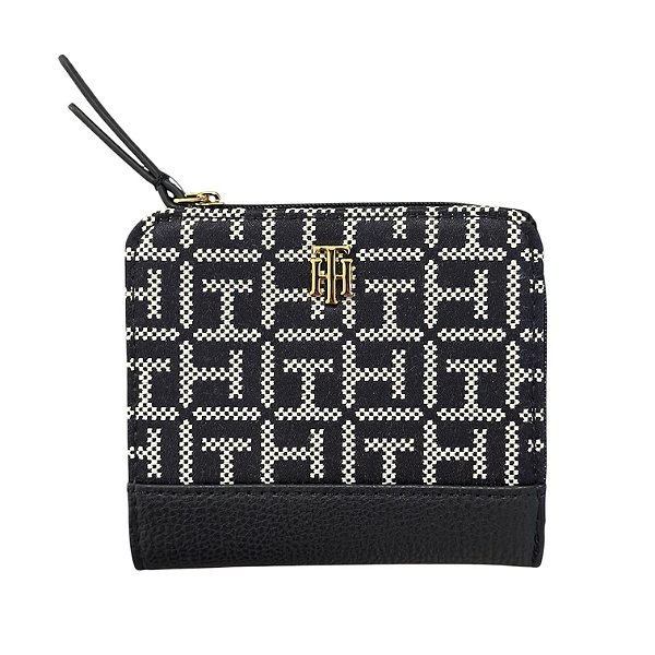 Carteira Compacta Feminina, Azul Marinho, Tommy Hilfiger