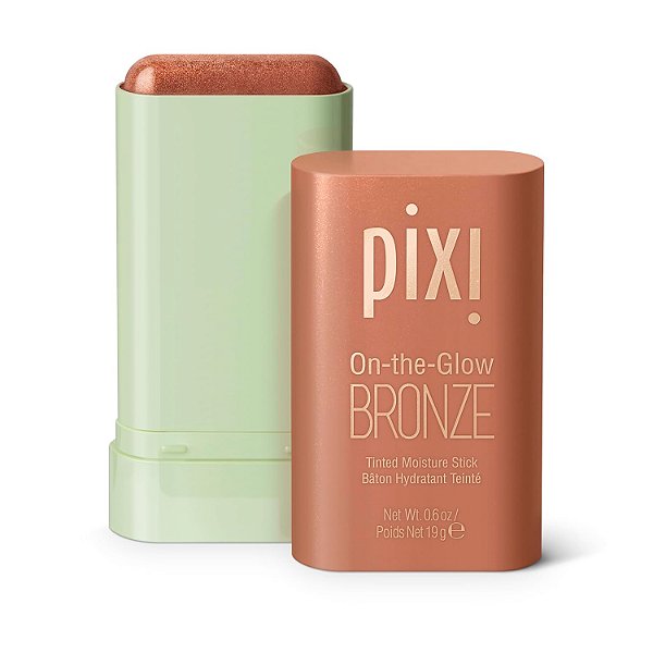 Bronzer em Stick Hidratante, On‑the‑Glow Bronze, Rich Glow, Pixi