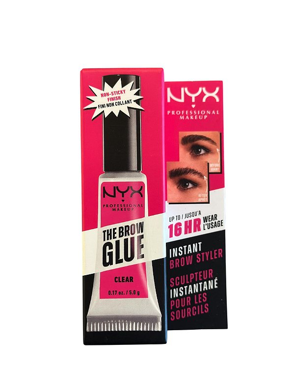 Gel de Sobrancelhas, Transparente, The Brow Glue, NYX