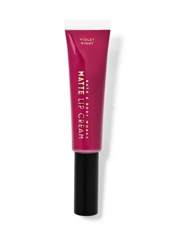 Batom Líquido Matte, Matte Lip Cream, Violet Night, Bath & Body Works