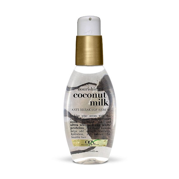 Sérum Capilar Antiquebra e Nutrição, Nourishing + Coconut Milk, 118 mL, OGX