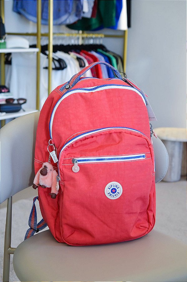 Mochila Seoul, Cor Berry Blitz, Kipling
