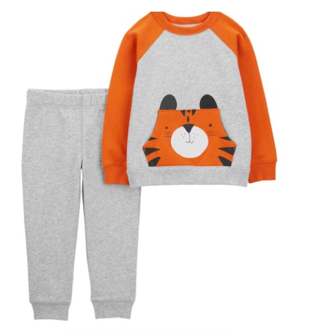 Conjunto de Moletom Bebê com Estampa de Tigre, Carter´s