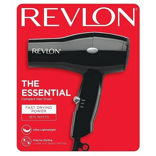 Secador de Cabelo Compacto, The Essential 1875W, Revlon