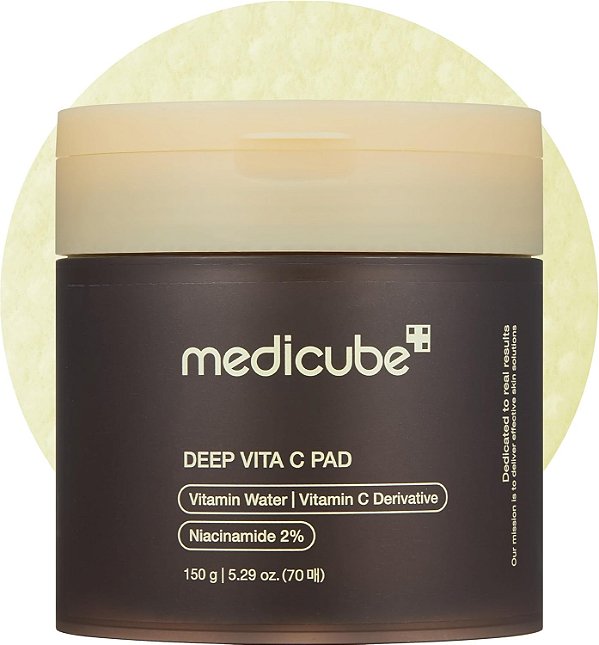 Pads Faciais Iluminadores, Deep Vita C Pad, 70 Pads, Medicube