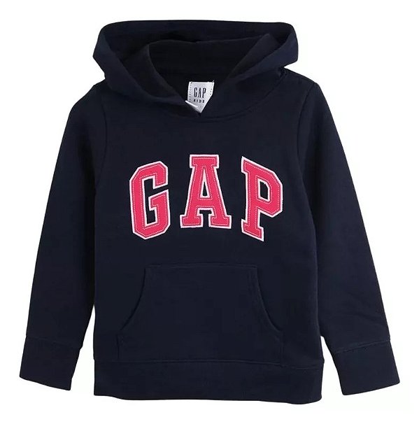 Moletom Infantil com Capuz, Azul Marinho, GAP