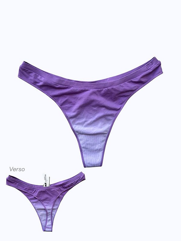 Calcinha Fio Dental Thong, Lilás, PINK by Victoria’s Secret