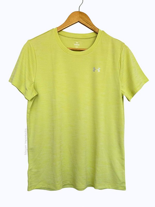Camiseta Feminina Esportiva, Verde Lima, Under Armour