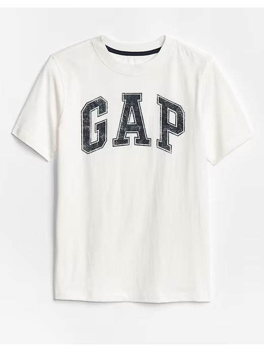 Camiseta Infantil Logo, Off White, GAP