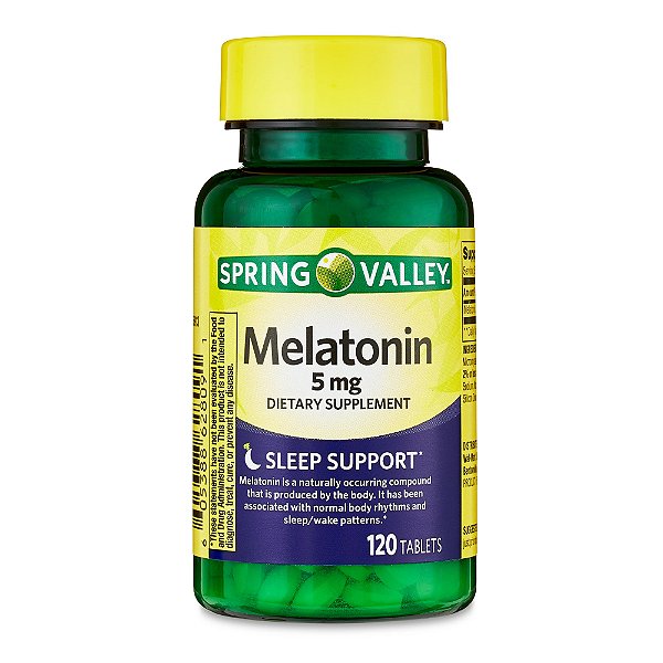 Melatonina, 5 mg, 120 Tabletes, Spring Valley
