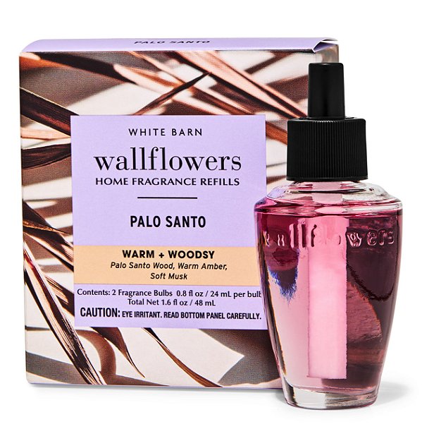 Kit com 2 Refis de Fragrância para Casa, Palo Santo, Wallflowers, Bath & Body Works