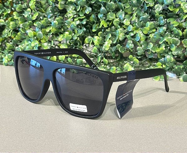 Óculos de Sol Masculino,  Modelo MPOM599, Preto, Tommy Hilfiger