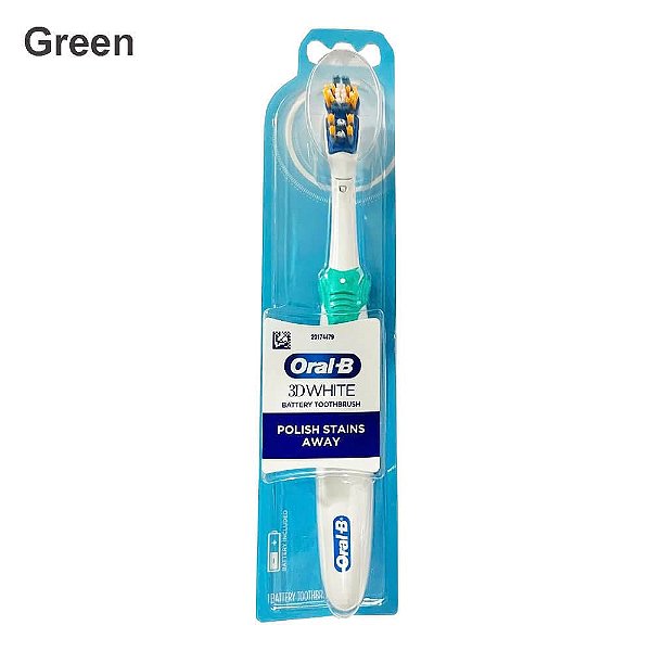 Escova Dental Elétrica, Verde, 3D White Toothbrush, Oral‑B