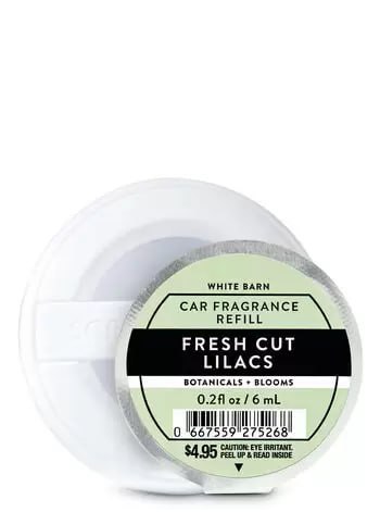 Aromatizador de Carro Refil, Fresh Cut Lilacs, Bath & Body Works