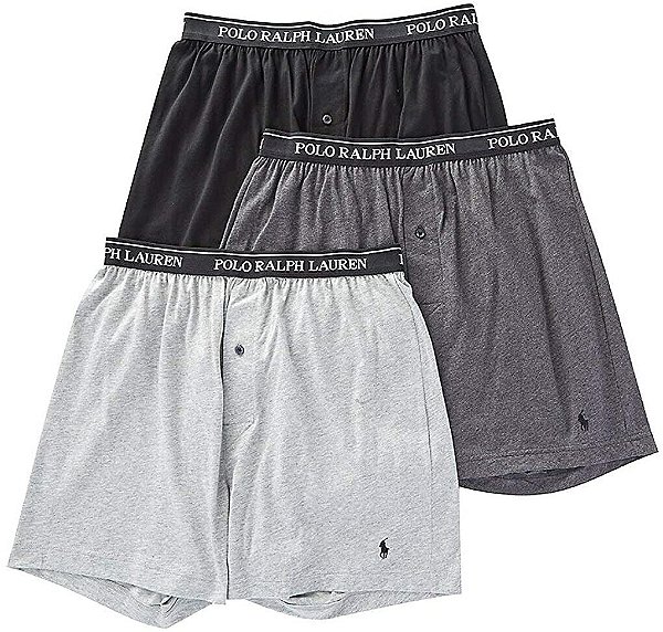 Kit 3 Cuecas Samba Canção Masculinas, Polo Ralph Lauren