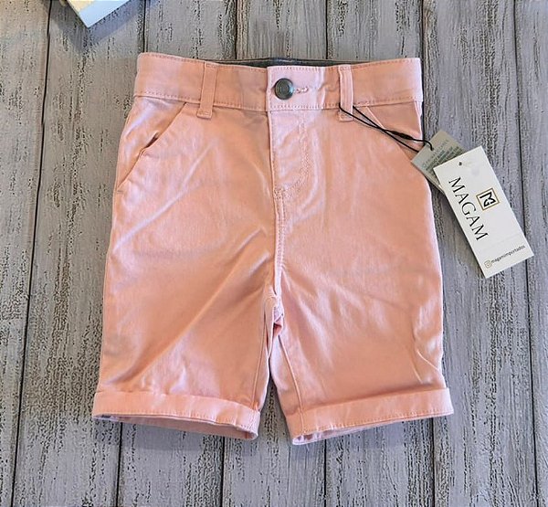 Bermuda Bebê, Algodão Rosa Claro, Primark