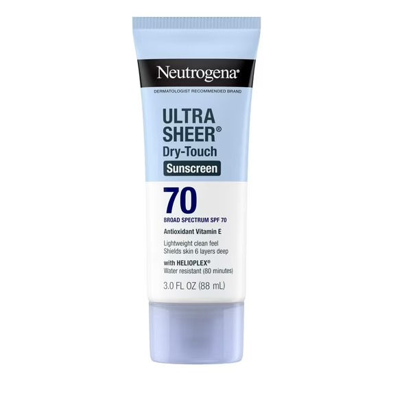 Protetor Solar Toque Seco, Ultra Sheer, FPS 70, 88mL, Neutrogena