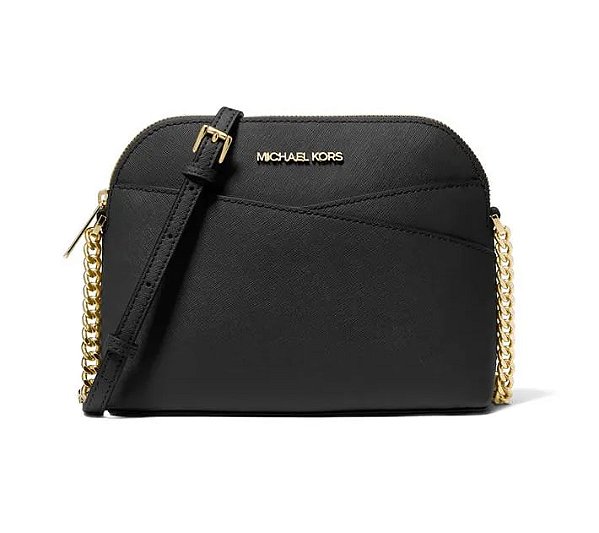 Bolsa Crossbody Jet Set Travel, MD Dome, Black, Michael Kors