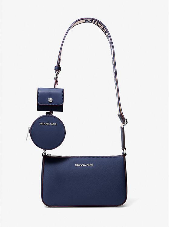 Bolsa Crossbody, Jet Set Small com Case, Navy, Michael Kors