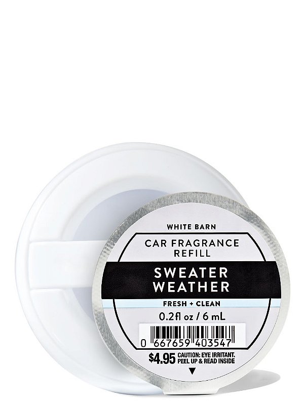 Aromatizador de Carro Refil, Sweater Weather, Bath & Body Works