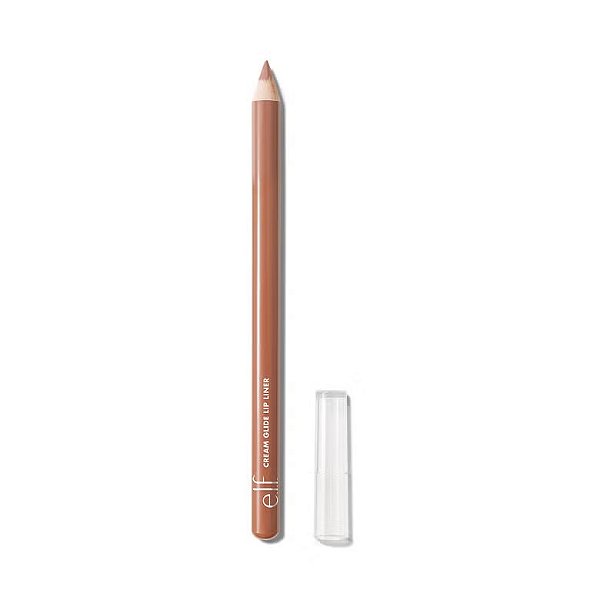 Lápis Labial Cremoso, Cream Glide Lip Liner, Truth or Bare, e.l.f. Cosmetics