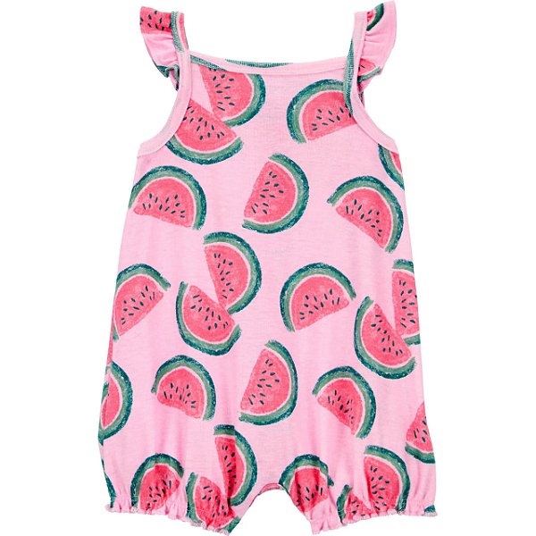 Macacão Curto de Bebê, Romper, Estampa de Melancia, Child of Mine by Carter’s
