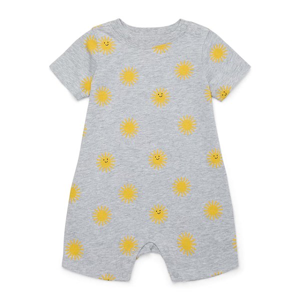 Macacão Curto de Bebê, Romper, Estampa de Sóis, Garanimals