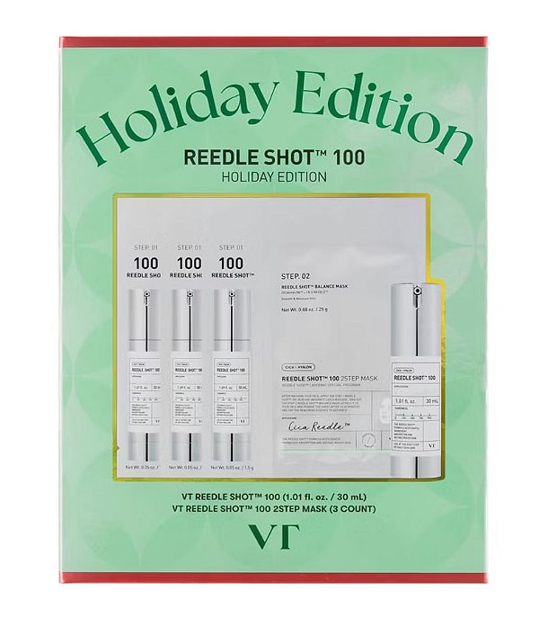 Kit de Tratamento Facial Intensivo, Reedle Shot 100 Holiday Edition, VT Cosmetics