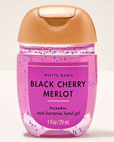 Gel Antisséptico para Mãos, PocketBac Hand Sanitizer Black Cherry Merlot, 29mL, Bath and Body Works