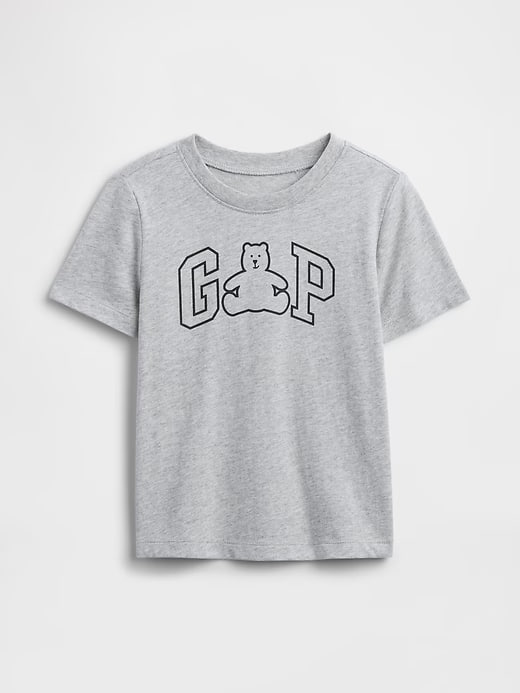 Camiseta Infantil Manga Curta, Cinza, Urso Brannan, Gap