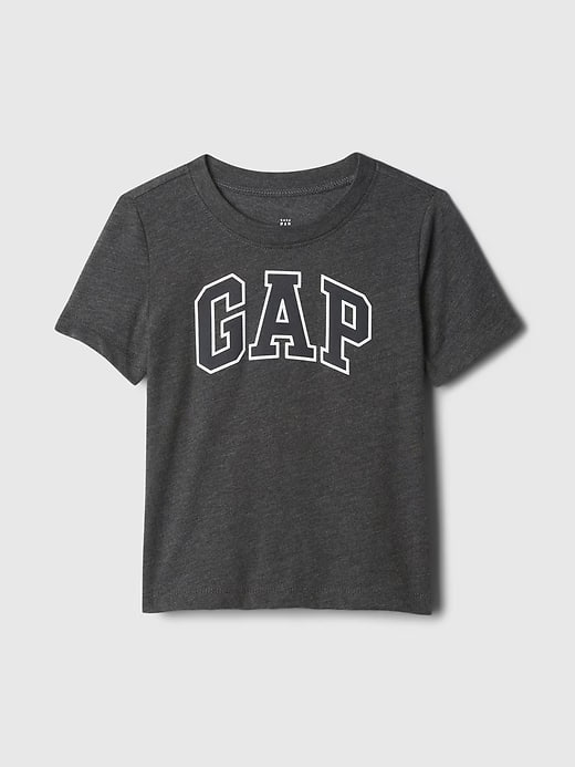 Camiseta Infantil, Cinza Escuro, Logo Tee, Gap