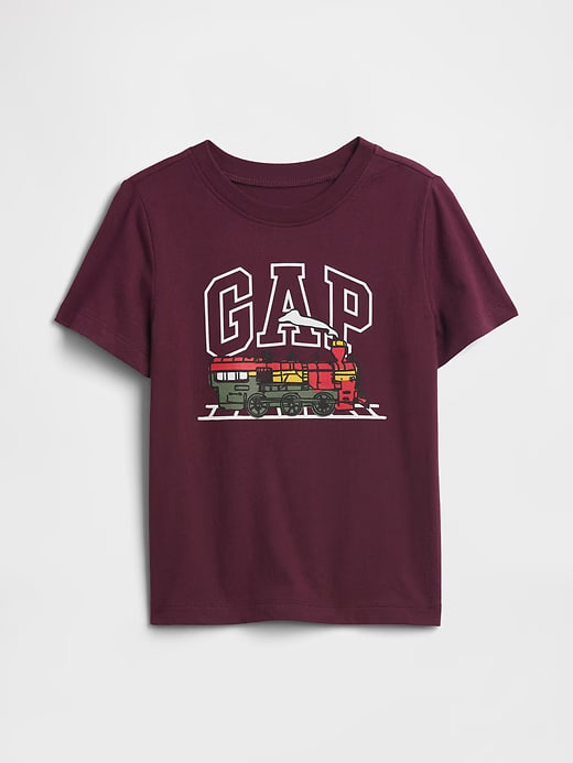 Camiseta Infantil, Vermelho Escuro, Logo Graphic Tee, Gap