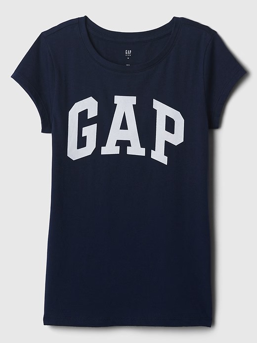 Camiseta Infantil Logo Glitter, Azul Marinho, GAP