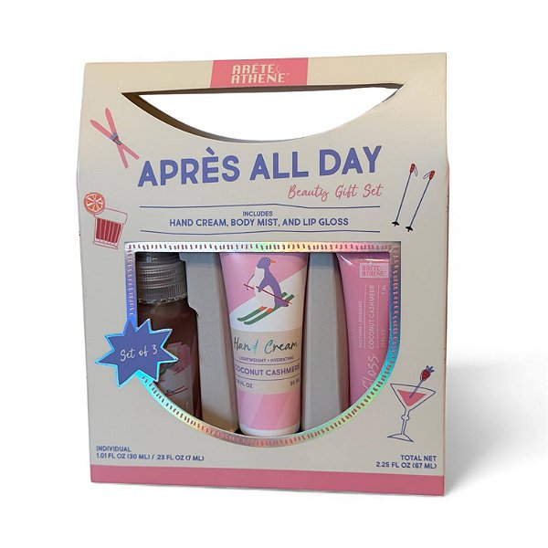 Kit Presente de Beleza, Apres All Day Beauty Gift Set, 3 Itens, Arete Athene