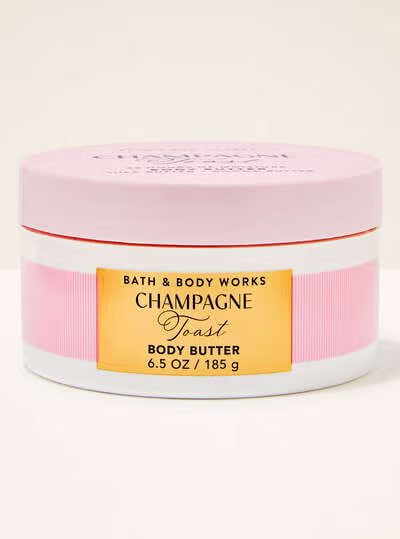 Manteiga Corporal Hidratante, Champagne Toast, 185g, Bath and Body Works