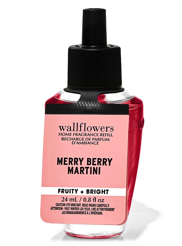 Refil de Fragrância para Ambiente, Merry Berry Martini, Wallflowers, Bath & Body Works