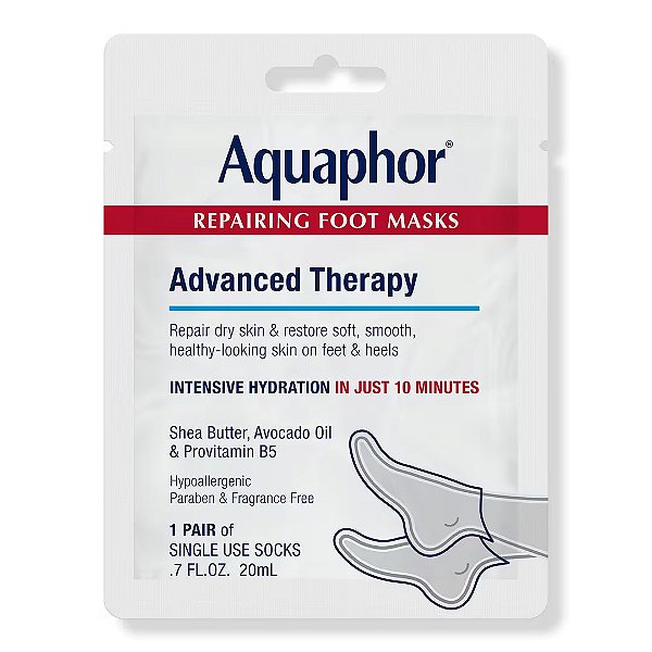 Máscara Reparadora para os Pés, Repairing Foot Masks, Aquaphor