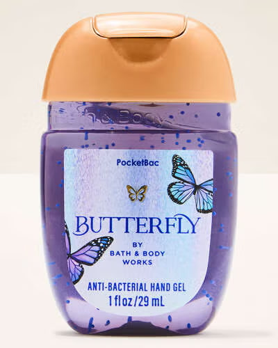 Gel Antisséptico para Mãos, PocketBac Hand Sanitizer Butterfly, 29 mL, Bath and Body Works