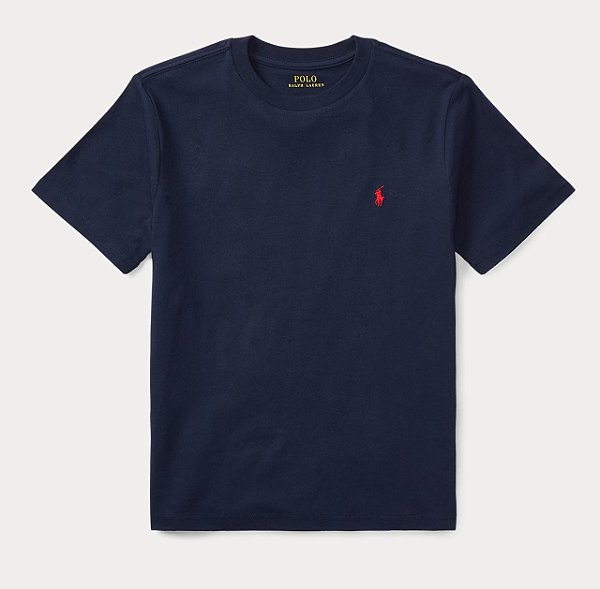 Camiseta Logo Infantil, Azul Marinho, Polo Ralph Lauren