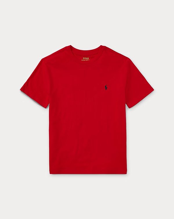Camiseta Logo Infantil, Vermelha, Polo Ralph Lauren