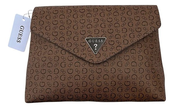 Nécessaire, Marrom Monograma, Guess