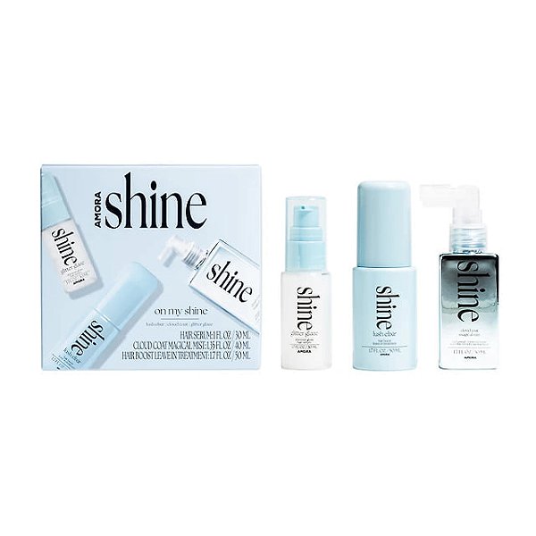 Kit Tratamento Capilar, Shine On My Shine Set, 3 Unidades, Amora